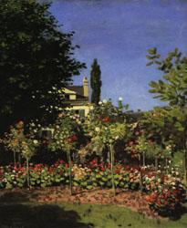 Claude Monet Garden in Bloom at Sainte-Adresse Germany oil painting art
